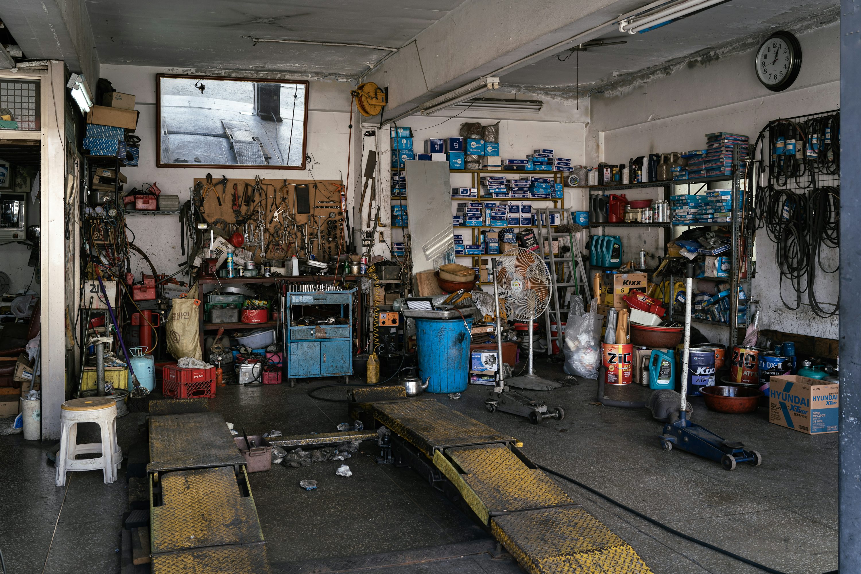 a store filled with lots of luggage