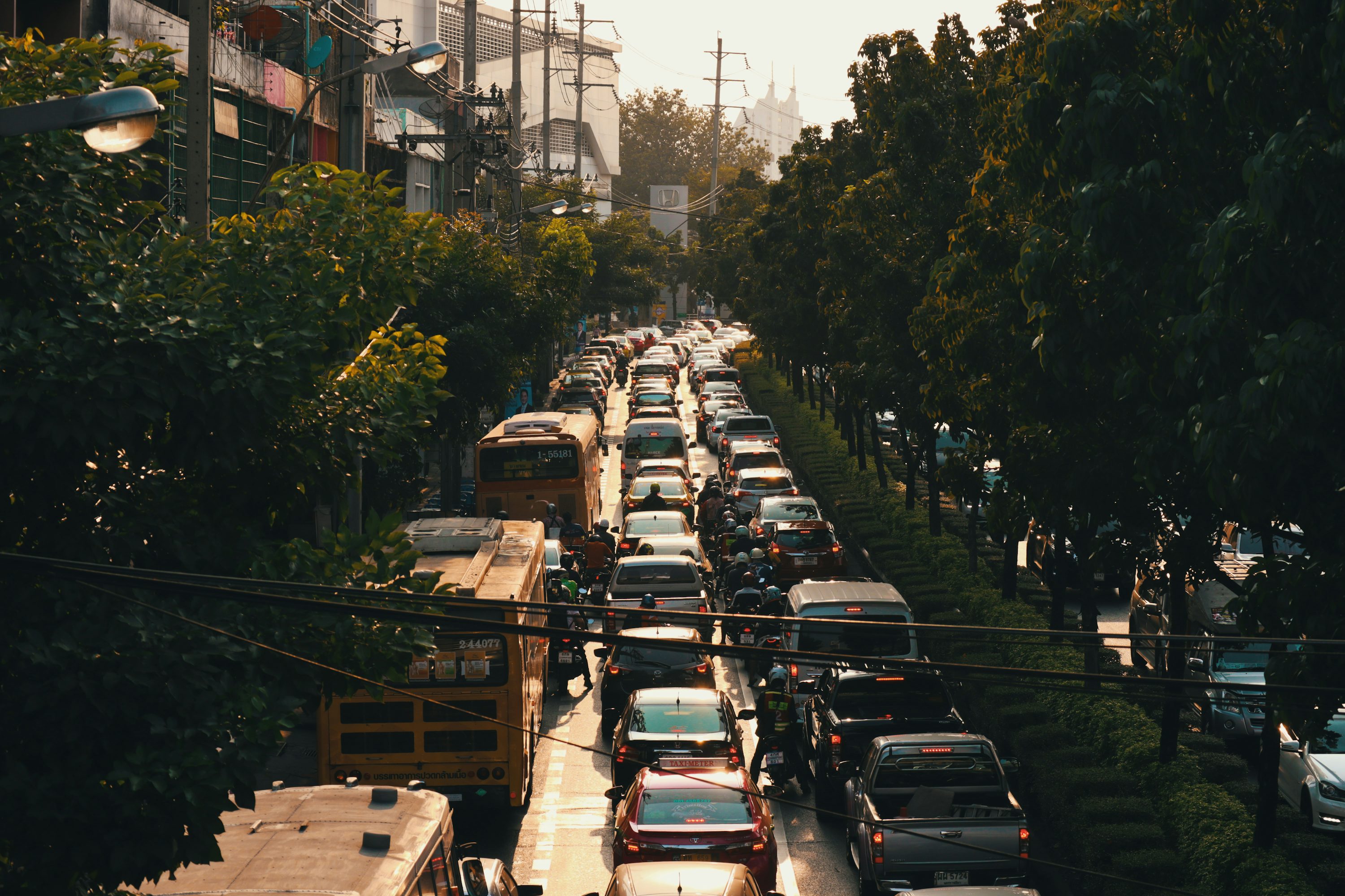 cars parked on the side of the road during daytime