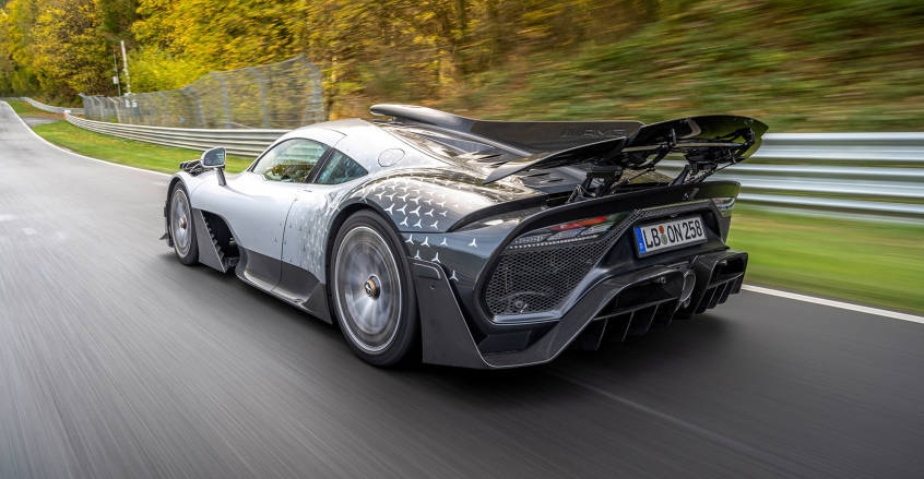 Mercedes' hybrid hypercar equipped with a Formula 1 engine is the first production car to go sub 6:30 at the Nürburgring.