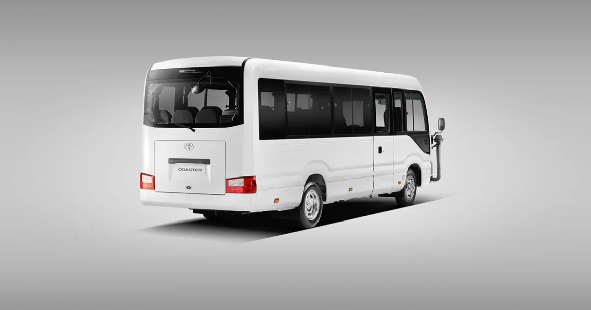 Discover the price of the 2025 Toyota Coaster in Saudi Arabia along with its key features and technologies that cater to a reliable and modern medium-sized bus accommodating up to 20 individuals.