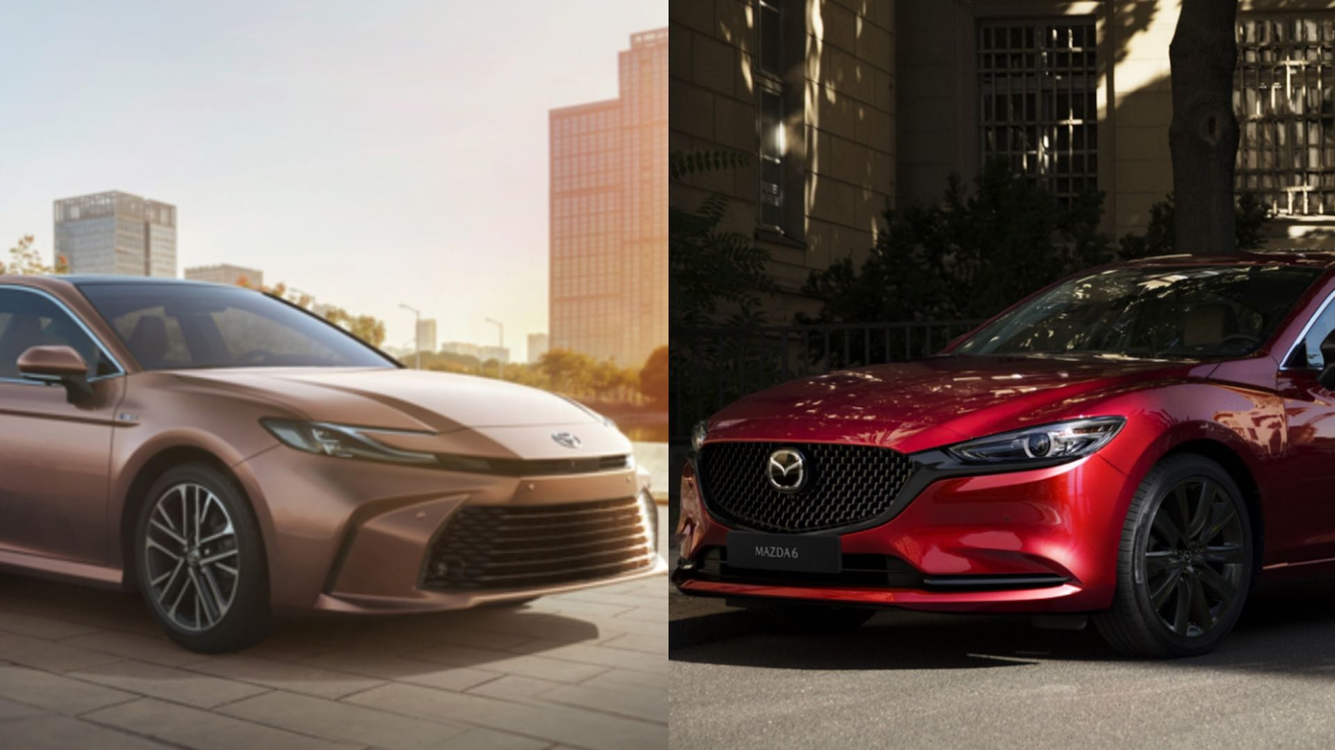 The new Toyota Camry (TNGA) rivals the Mazda 6 in terms of driving pleasure.