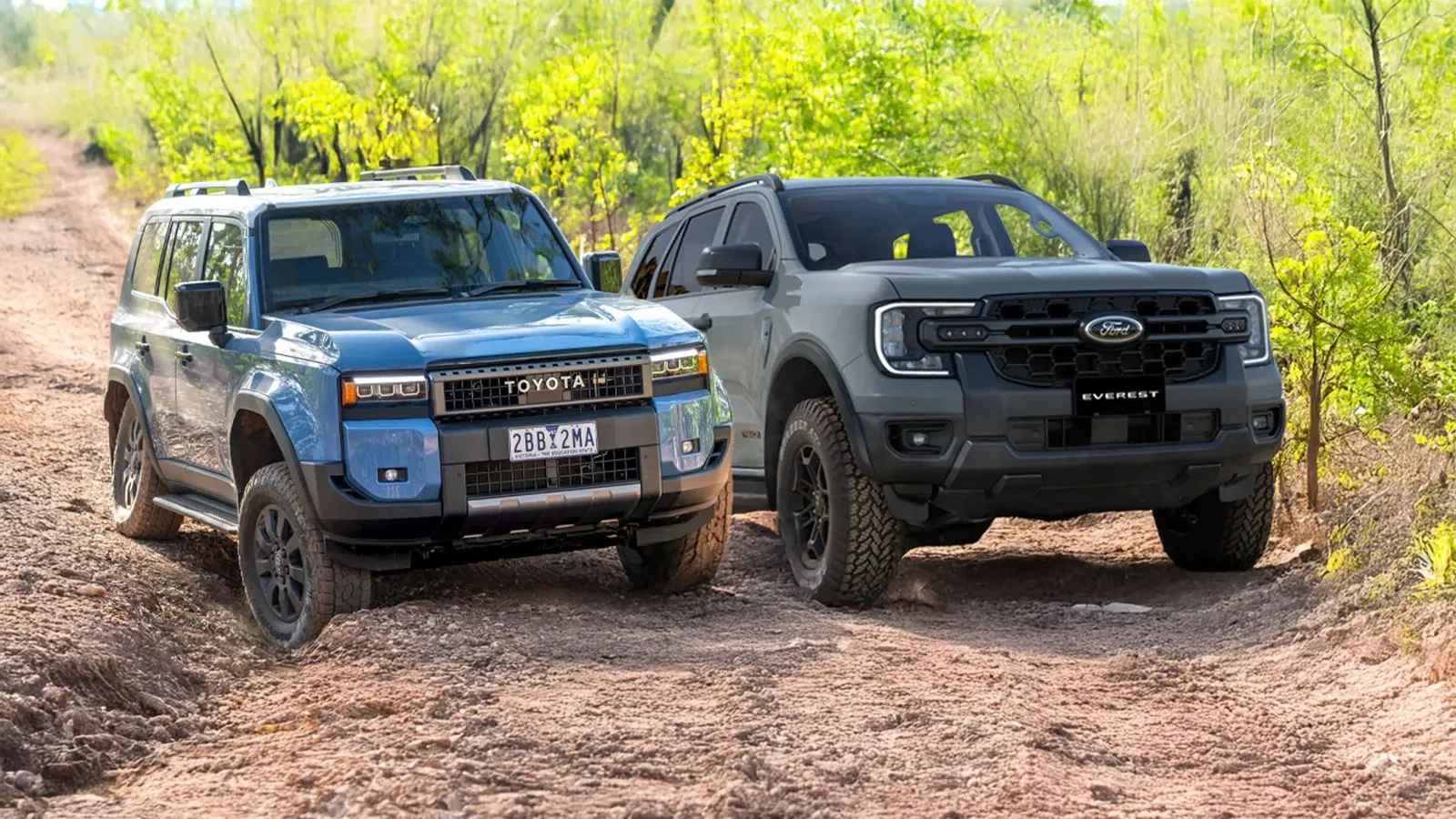 Compare the 2025 Ford Everest and Toyota Prado for off-road performance, pricing, tech features, and overall ownership costs.