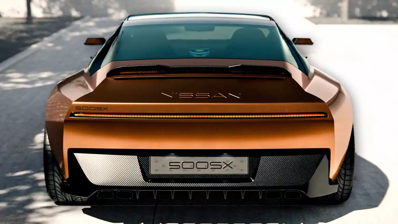 Digital design of Nissan 500SX revives classic Japanese coupe spirit with bold, modern touches and legendary engine choice.