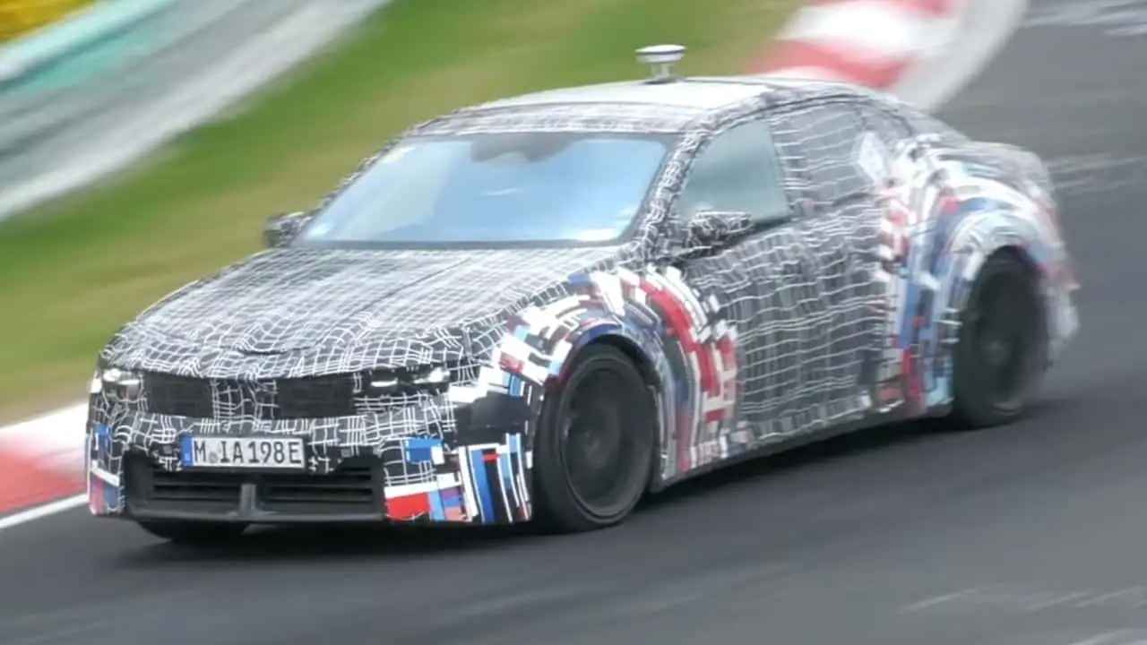 The electric BMW M3 hits the Nürburgring in silence, but its performance speaks volumes. A new era of M power is here—fast, bold, and electric.