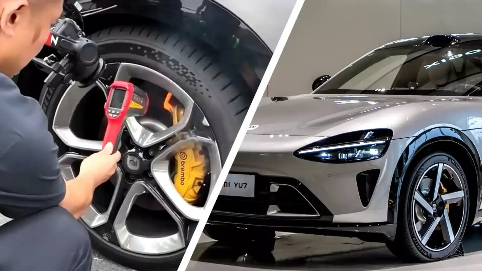 Xiaomi YU7 Max brakes caught fire during track test due to overheating; the company states this is normal and braking function remained fully operational. 
