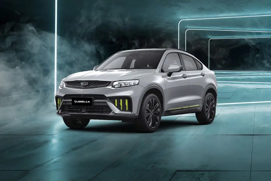 Discover the sporty and luxurious interior of the 2025 Geely Tugella in Saudi Arabia with digital screens, BOSE sound, premium seats, and smart comfort features