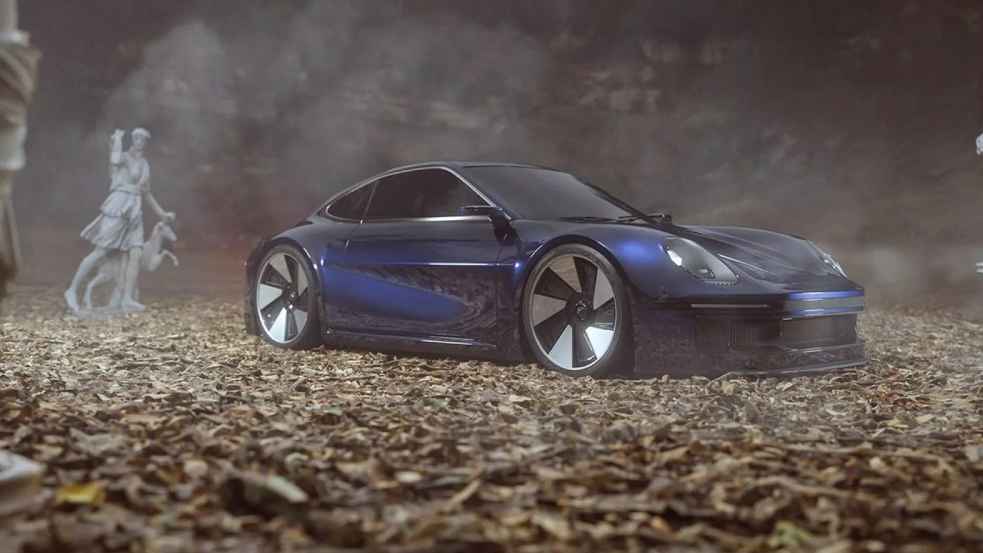 New conceptual design of Porsche 911: smaller, sleek, blending classic spirit with modern boldness and enhanced performance. 