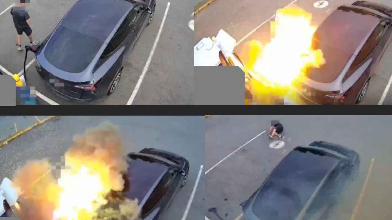 انفجار شاحن "تسلا" في كندا: تحذير خطير من استخدام المحولات غير المعتمدة يثير الجدل حول سلامة شحن المركبات الكهربائية﻿