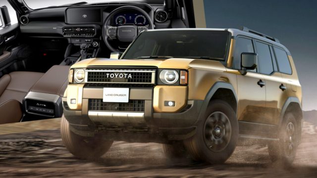 The Toyota Land Cruiser 250 has finally arrived in its home market of Japan, abandoning the Prado name that has been used in the country since 1990. This vehicle is renowned for its off-road capabilities and is described as the 'base model' of the Land Cruiser family.