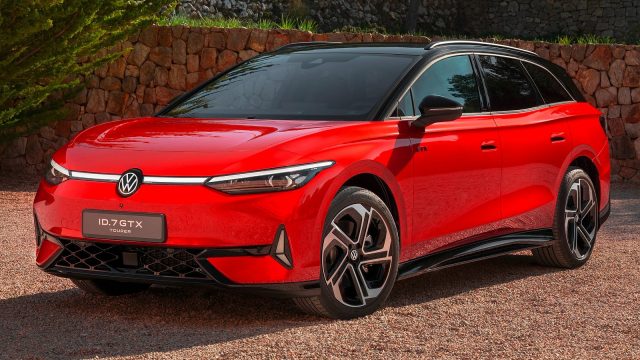 Volkswagen has officially unveiled the ID.7 GTX Tourer, an exciting electric station wagon with a power output of 335 horsepower and all-wheel drive.