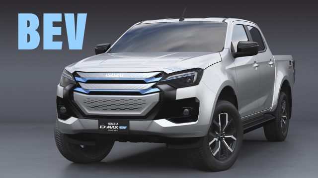 Isuzu has showcased its first electric vehicle, based on the D-Max midsize pickup truck. 