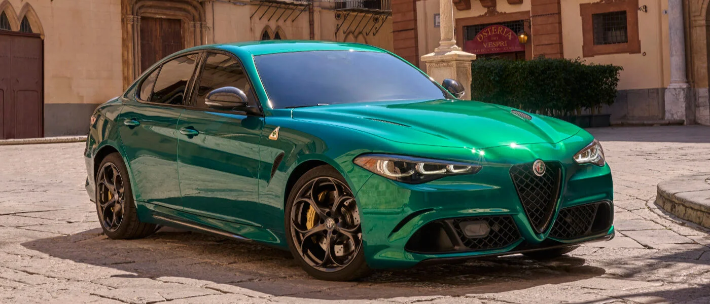 2024 Alfa Romeo Giulia is an Italian sports car that combines stunning design with powerful performance, offering performance enthusiasts up to 505 hp