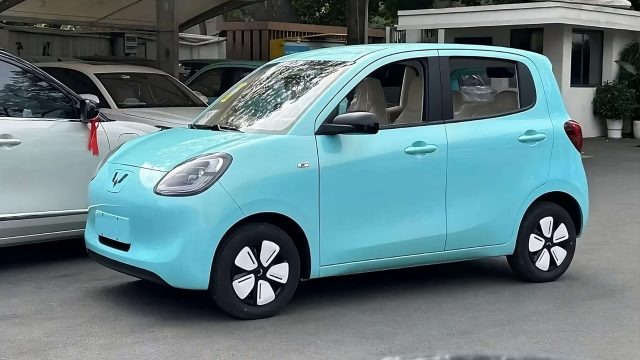A newly designed five-door electric car enhances practicality and aesthetics.