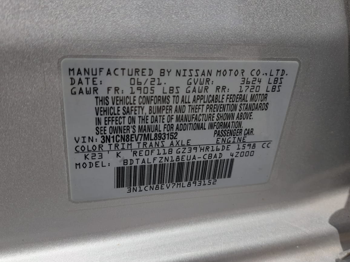 Nissan Sentra 2021