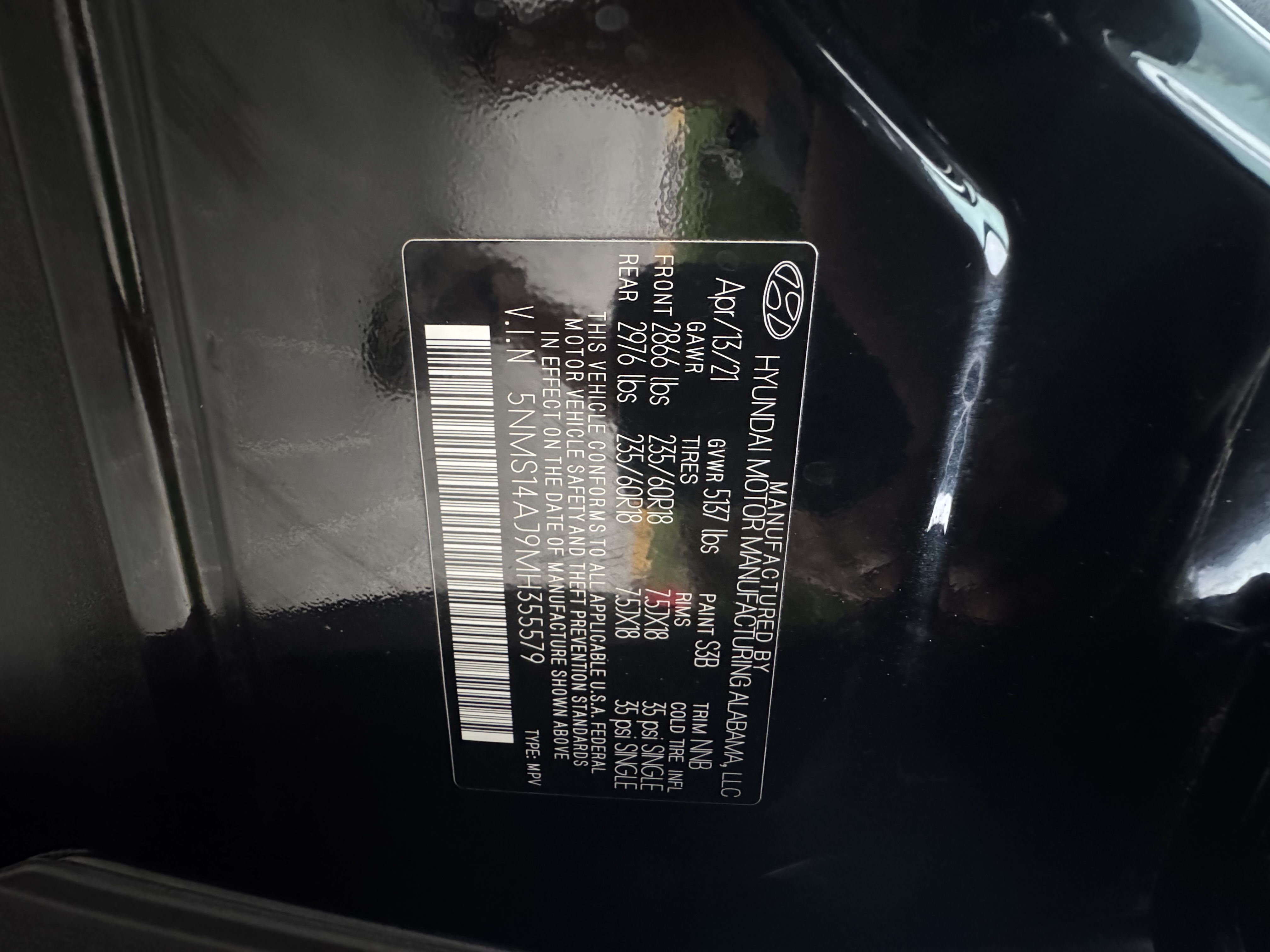 Hyundai Santa Fe 2021 25L