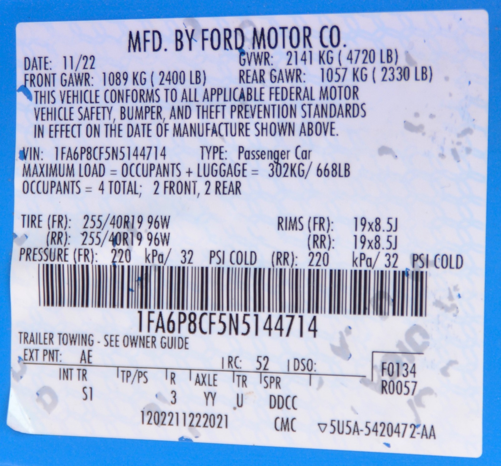 فورد موستانج 2022