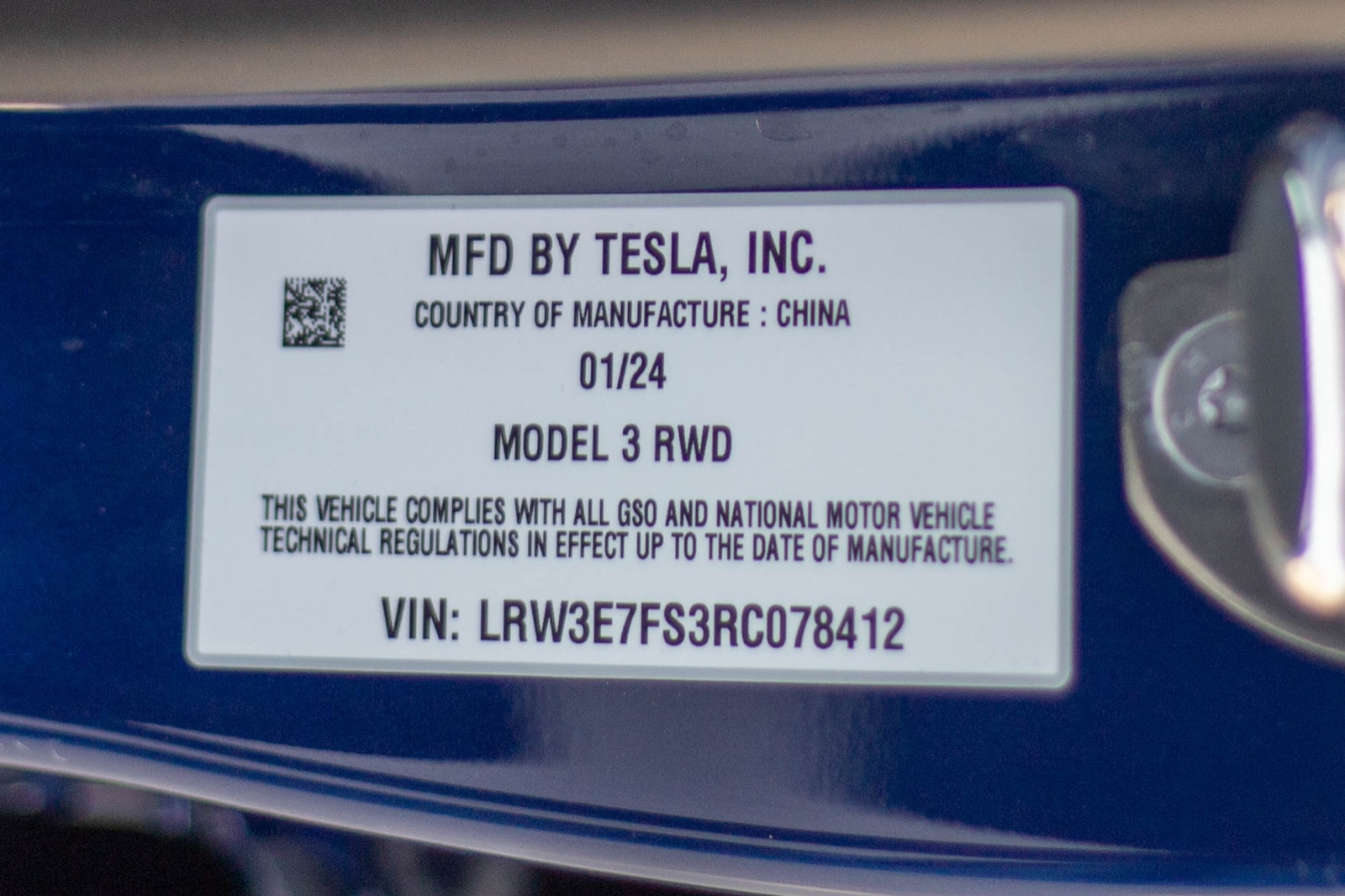 Tesla Model 3 2024