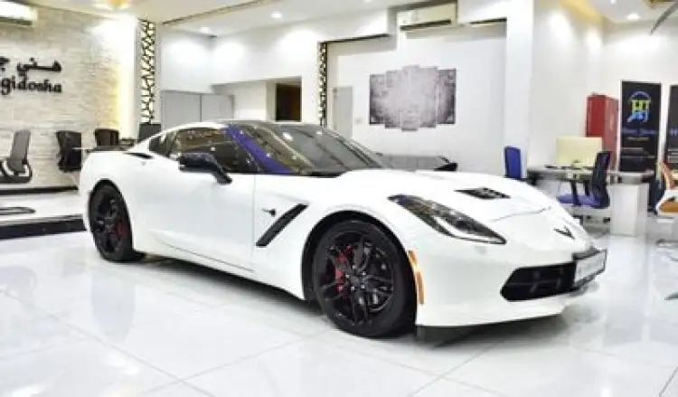 chevrolet corvette image Chevrolet Corvette EXCELLENT DEAL for our Chevrolet Corvette C7 Stingray ( 2016 Model ) in White Color GCC Specs