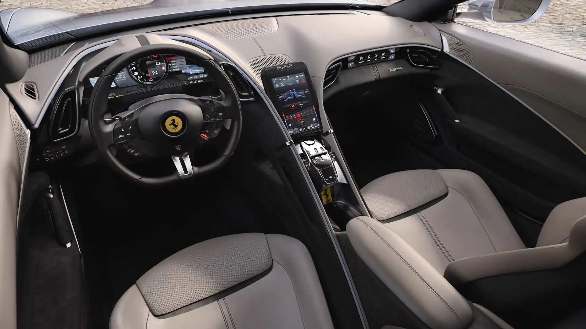 Discover Ferrari Ferrari Roma Exterior Interior Images.Find all aspects and details of cars.