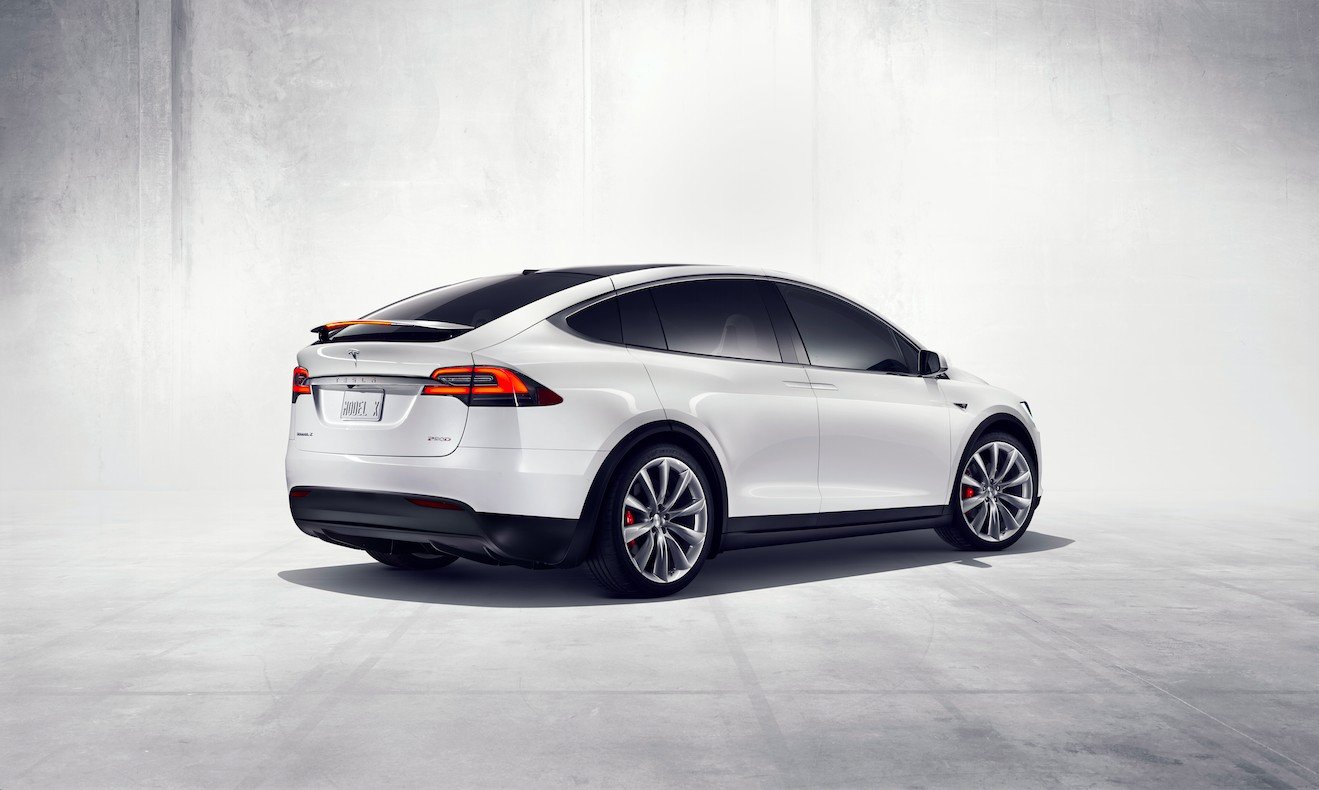 the 3th official image of Tesla Model X.