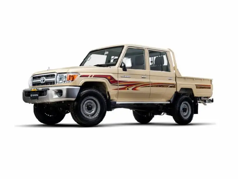 Discover Toyota Toyota Land Cruiser Pick Up Toyota Land Cruiser Pick Up 2024 4.5L Double Cabin Winch Diesel M/T Exterior Interior Images.Find all aspects and details of cars.