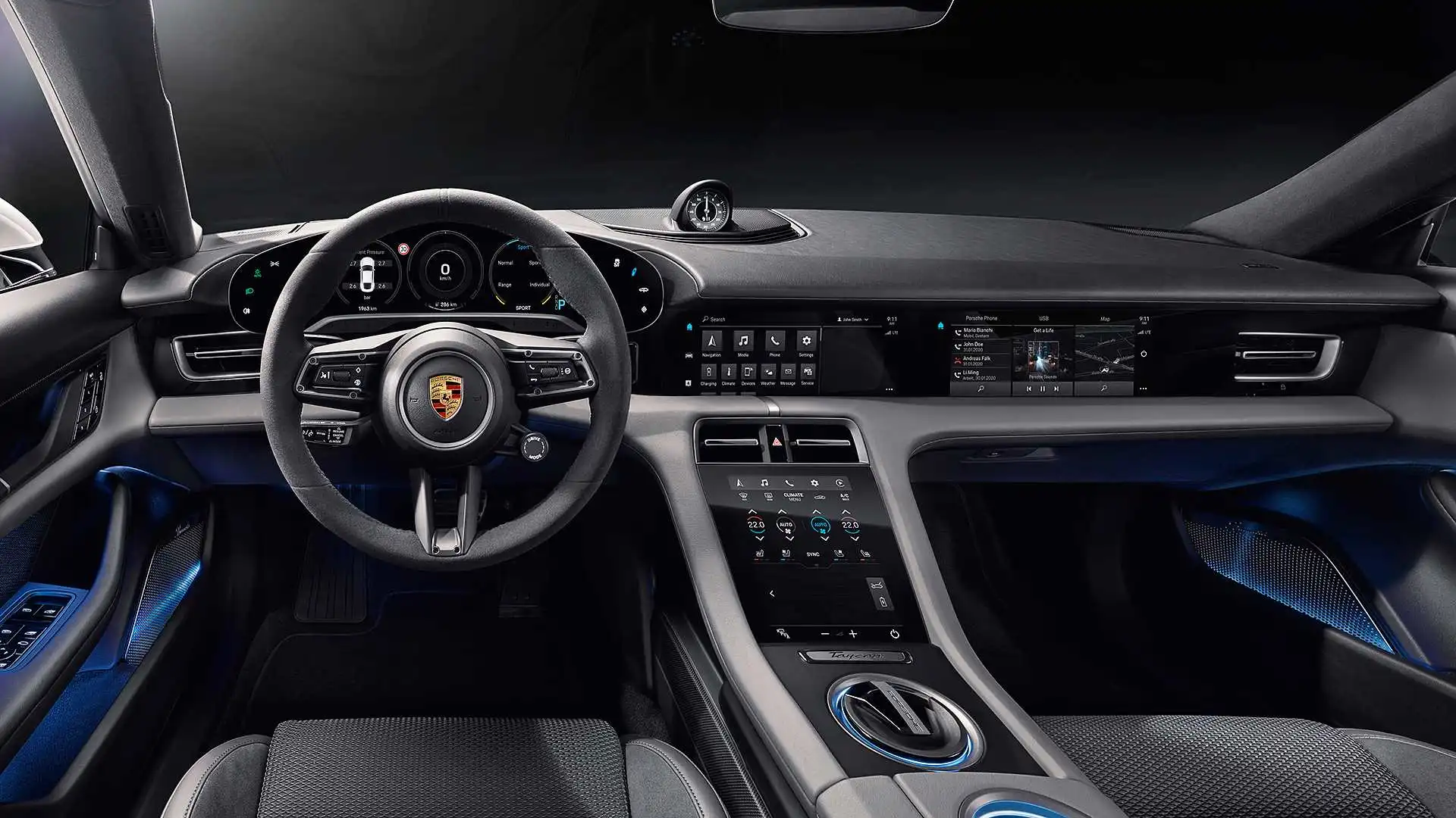 Discover Porsche Porsche Taycan Exterior Interior Images.Find all aspects and details of cars.