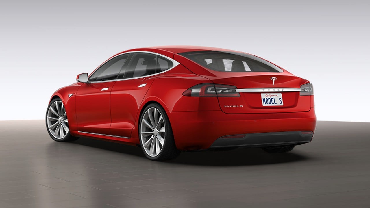 the 3th official image of Tesla Model S.