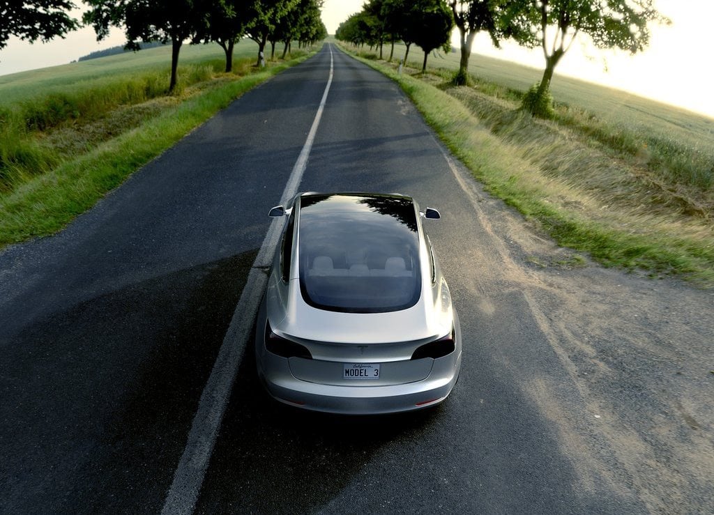 the 4th official image of Tesla Model 3.