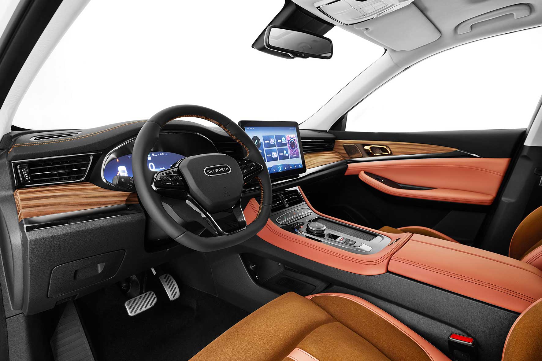 Discover Skywell Skywell ET5 Exterior Interior Images.Find all aspects and details of cars.