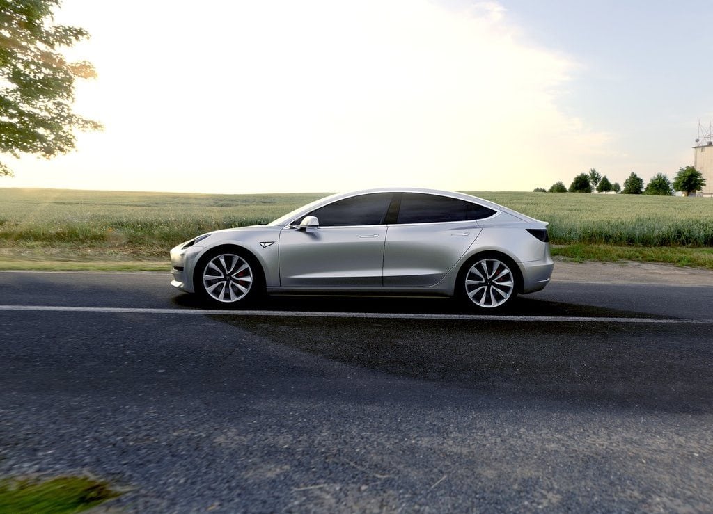 the 5th official image of Tesla Model 3.