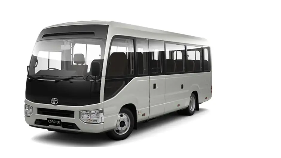 Discover Toyota Toyota Coaster Toyota Coaster 2023 4.2L (23-Seater) Exterior Interior Images.Find all aspects and details of cars.